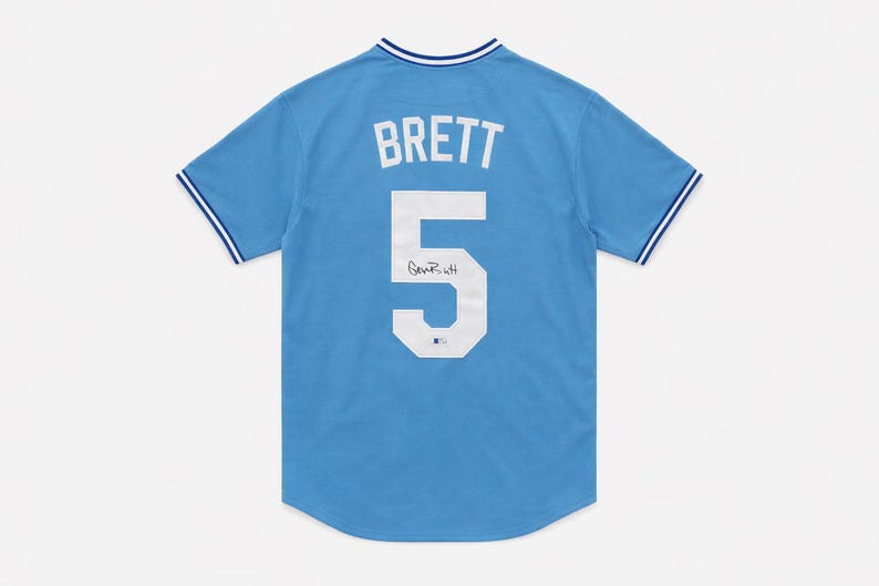 George Brett Signed Autographed Jersey Kansas City Royals #5 Beckett COA image 1