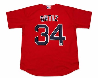 David Ortiz Autografiado Jersey Rojo Firmado BECKET COA