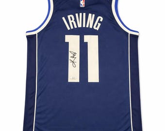 Camiseta autografiada de Kyrie Irving #11 de la NBA con certificado de autenticidad (BAS COA).
