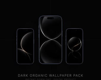 Organic Wallpaper Pack | 10 Premium abstrakte Handy-Hintergründe | Minimalist iPhone Wallpaper | Sofort Download