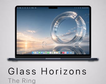 Mac-Hintergrundbild | Glass Horizons The Ring | MacBook-Hintergrund | Sofort-Download (JPEG)