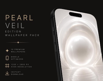 Perlen-Wallpaper-Paket | 10 abstrakte Handy-Hintergründe, sofortiger JPEG-Download