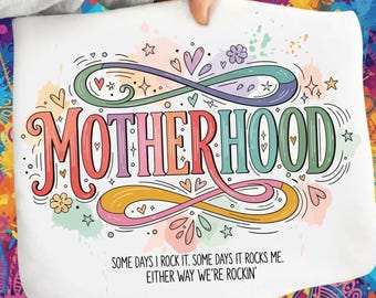 Mother Hood Png, Trendy Mama Png, Mom Life Png, Digital Graphic Mom Png, Motherhood Png, Cool Mom Club, Digital Png Download