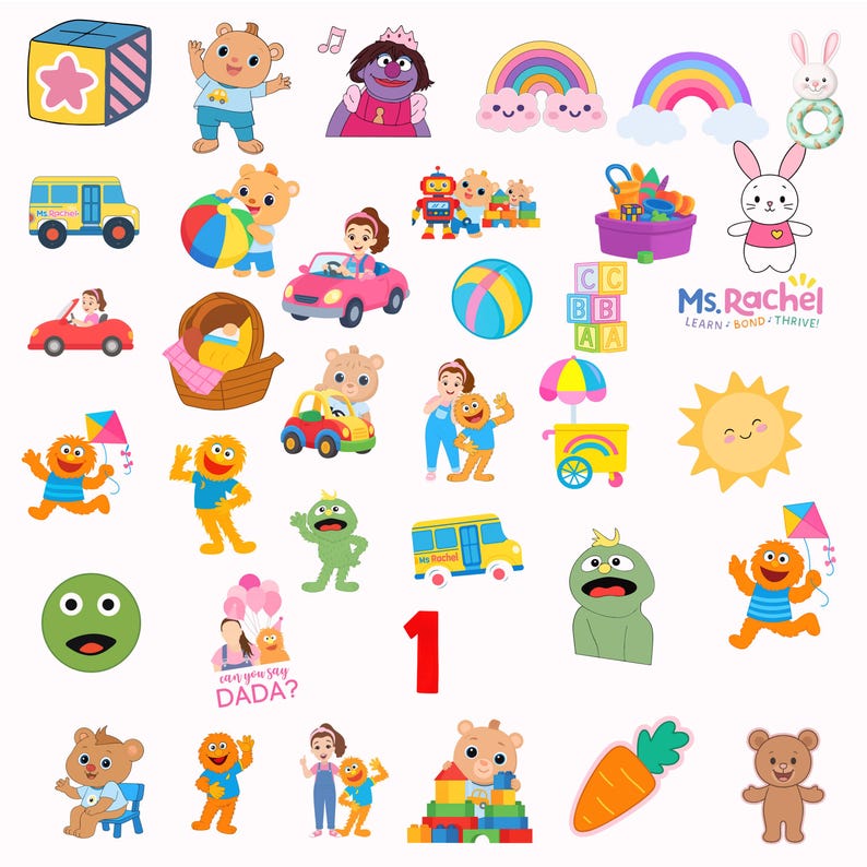 160+ Ms Rachel Png Clipart Bundle, Miss Rachel Cliparts for Crafts ...