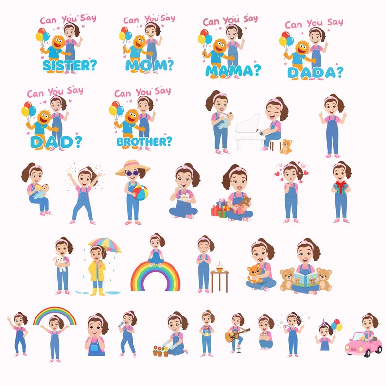 160+ Ms Rachel Png Clipart Bundle, Miss Rachel Cliparts for Crafts ...