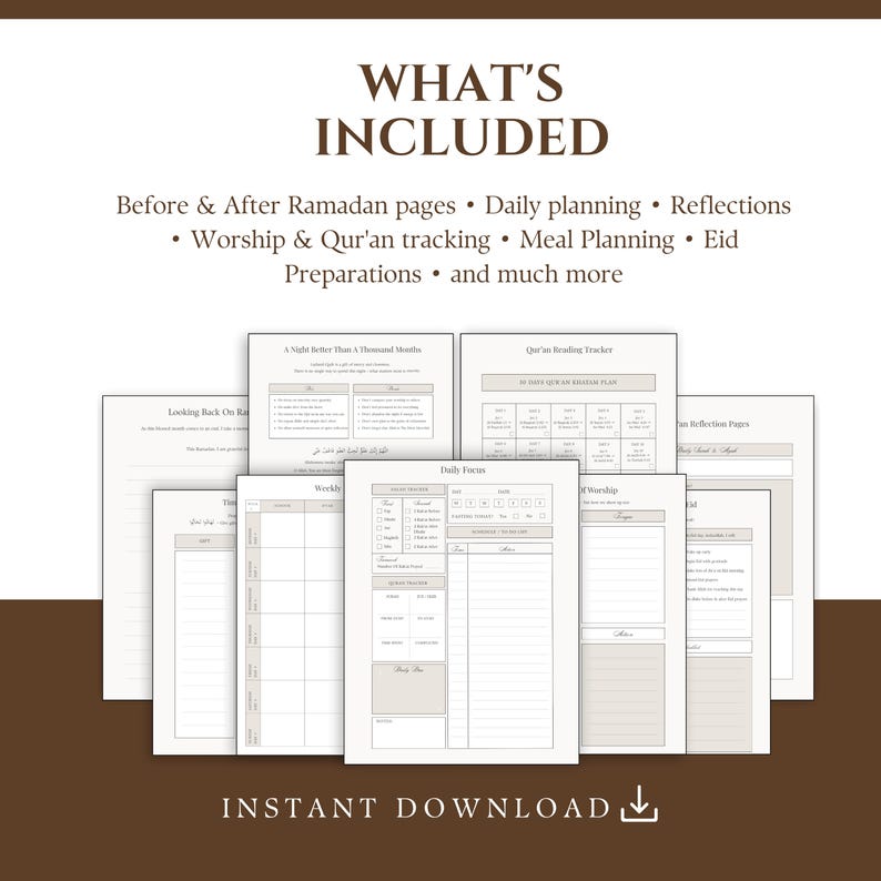 Ramadan Planner 2026 | Printable PDF | Islamic Digital Planner | Quran ...