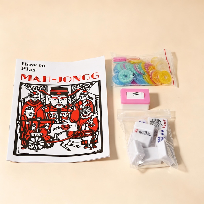 Mahjong Studios – Amerikanskt Mahjong-plattset (166 plattor), Mah Jong bild 6