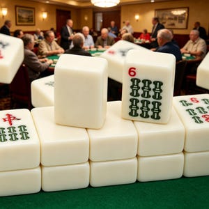 Mahjong Studios – Amerikanskt Mahjong-plattset (166 plattor), Mah Jong bild 7