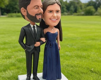 Decorazione personalizzata per torta nuziale a tema fitness, statuetta personalizzata per coppia di culturisti, statua in ceramica per amanti della palestra.