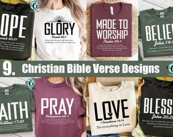 Christian Bible Verse T-Shirt: Faith, Hope, Love, Scripture