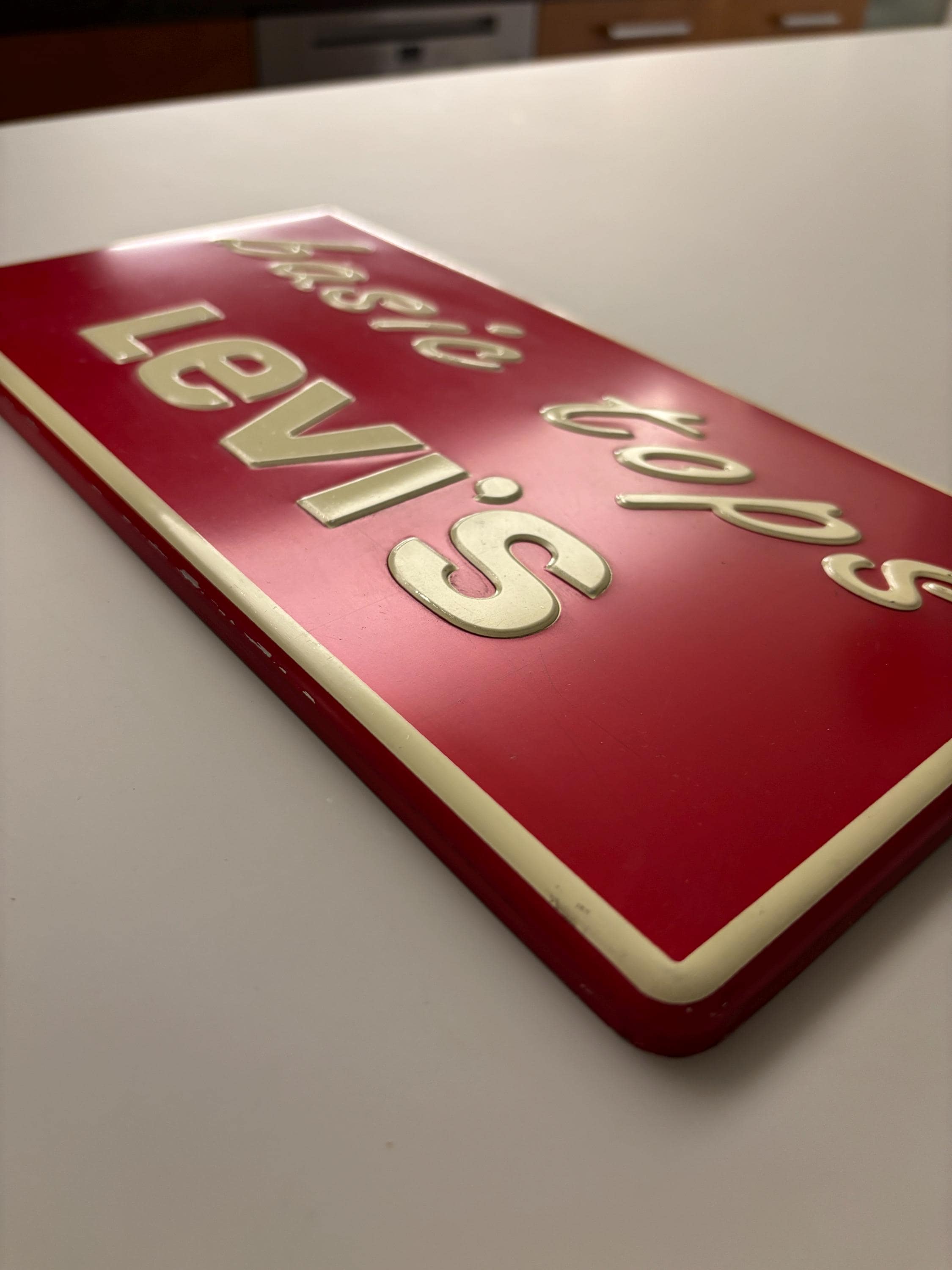 Vintage Levis Sign - Etsy