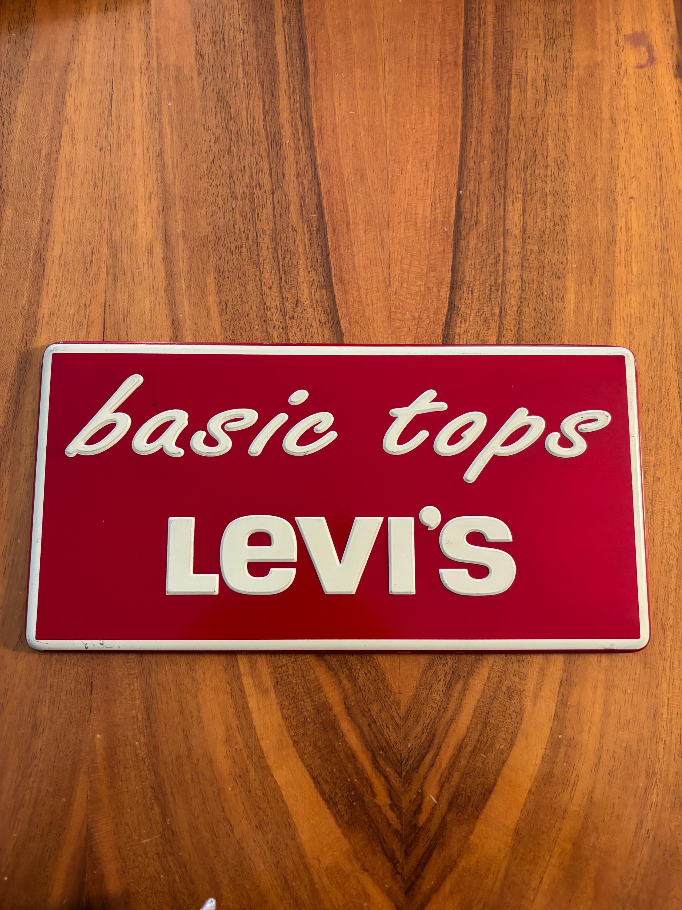 Vintage Levis Sign - Etsy