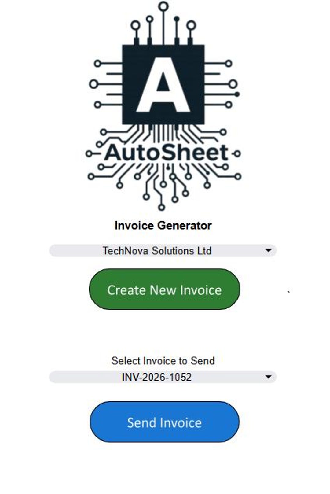 Google Sheets Invoice Template Automated Generator With Email Sending ...