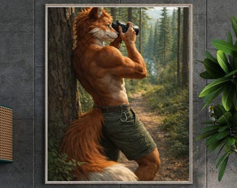Impresión de William Fox "Naturaleza Espontánea" / Arte antropomórfico de zorros (Descarga digital) / Varios tamaños