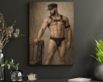 Impresión artística de figura masculina / Retrato de Lee Holder (descarga digital) / Varios tamaños