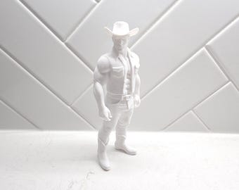 Cowboy Clint 3D Model | Printable Male Figure Statue (STL Digital Download)
