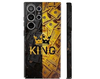 King Phone Case | Luxury Lifestyle Dollar Bills Back Covers For iPhone Samsung & Pixel