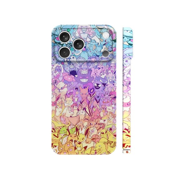 Pokemon Anime Phone Case | Kawaii Cartoon Illustration | iPhone Samsung Pixel