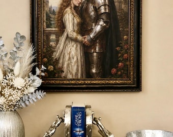 Silver Lock and Key Bookends Set,  Metal Wrapped Resin Gothic Medievil Fantasy Library Decor