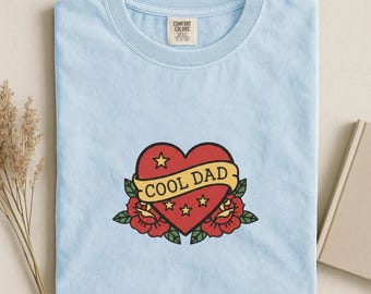 Cool Dad Shirt, Cool Dads Club Vintage Tattoo T-Shirt, Gift for Father, Fathers Day Gift, New Dad Gifts, Dad Life Shirt