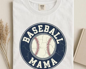 Comfort Colors® Baseball Mama Shirt, Mothers day Gift For Baseball Mom, Baseball Game Day Shirt, Baseball Retro Shirt