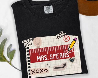 Comfort Colors® Custom Teacher Shirt, Valentines Day Teacher Shirt, Teacher Gifts, Teacher Teams Shirt, Custom Teacher Teams Shirt