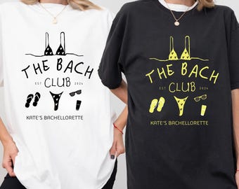 Custom Beach Bachelorette Party Shirts, Custom The Bach Club Bachelorette Shirts, Personalized Bachelorette Shirt, Comfort Colors Party Tee