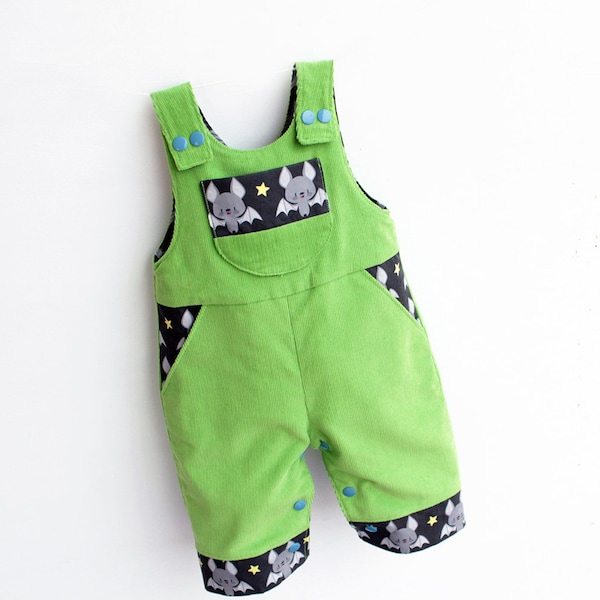 Lil CRITTERS Reversible Romper pattern Pdf sewing, Baby Romper Boy Girl,  Easy Dungaree Leg Opening, toddler newborn up to 6 yrs