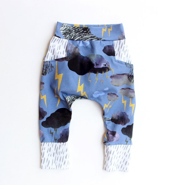 Knit Jersey Pants pattern | newborn -10yrs | STORMY Boy Girl Harem Pants pattern Pdf sewing,  Baby Toddler Kids Pants, Instant Download