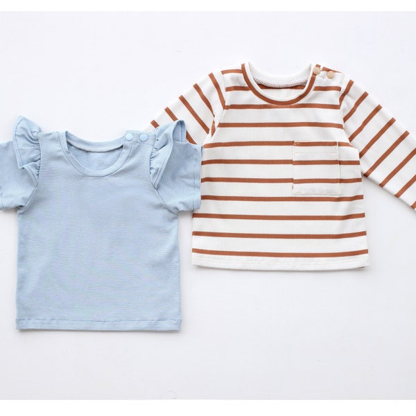 AMITY Children T-shirt Sweater sewing pattern Pdf | Knit fabrics | newborn - 10 years