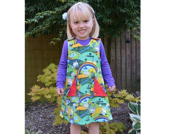ALISHA Girl Baby Girl Dress Pinafore sewing pattern Pdf | Etsy