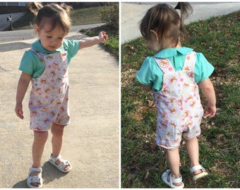 baby girl dungaree outfit