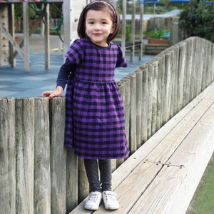 GINKGO Girl Dress sewing pattern Pdf, Woven, newborn up to 10 years image 8