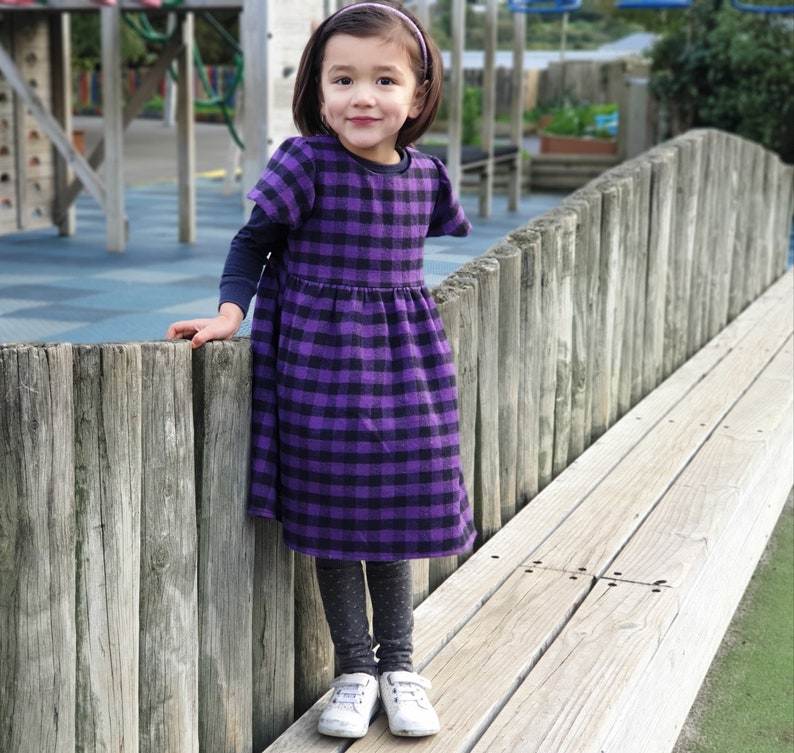 GINKGO Girl Dress sewing pattern Pdf, Woven, newborn up to 10 years image 8