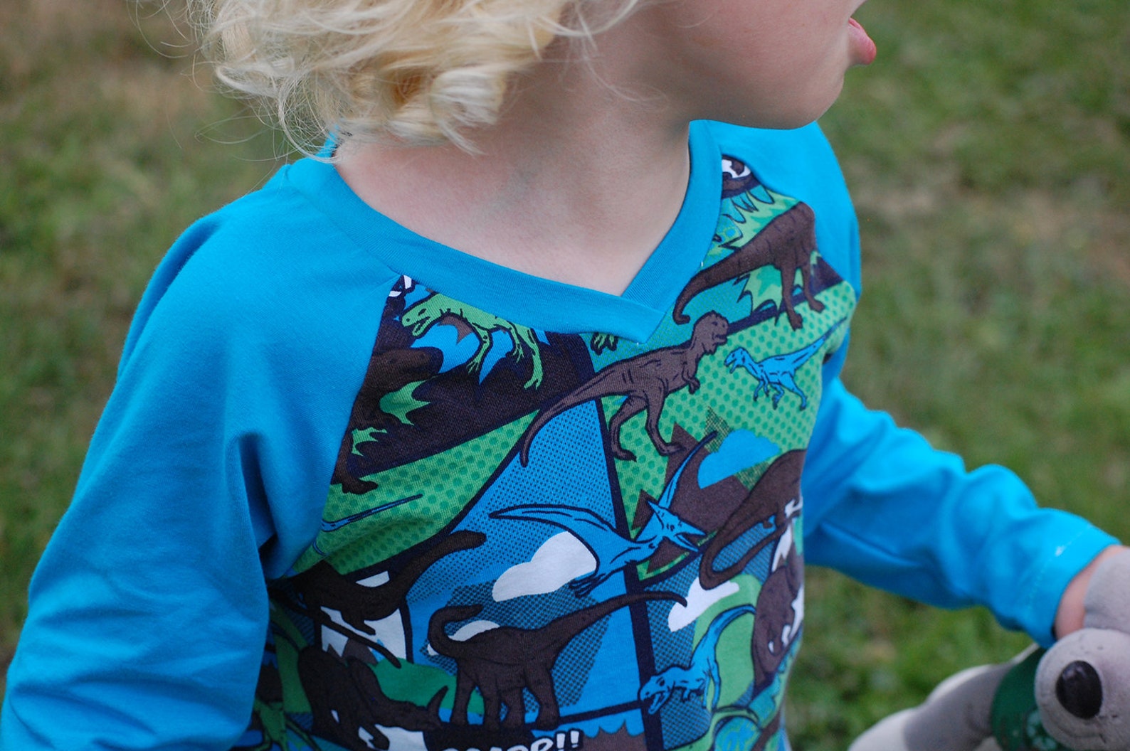 GRUNGE Tshirt Boy Girl Pattern Pdf Sewing V Neckline Raglan Etsy