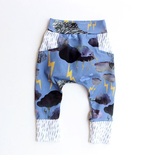 Boy Girl Harem Pants Pattern Pdf Sewing STORMY Knit Jersey Etsy