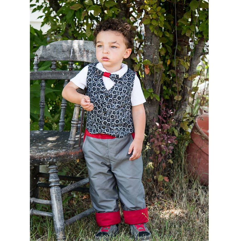 Children VEST pattern Pdf sewing, RED ROVER, Easy Cute Fully lined Reversible Baby Girl Baby Boy Vest, children toddler newborn 10 yrs image 9