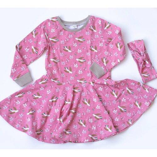 Girl Baby Girl Knit Jersey Dress Sewing Pattern Pdf DOODLE Etsy