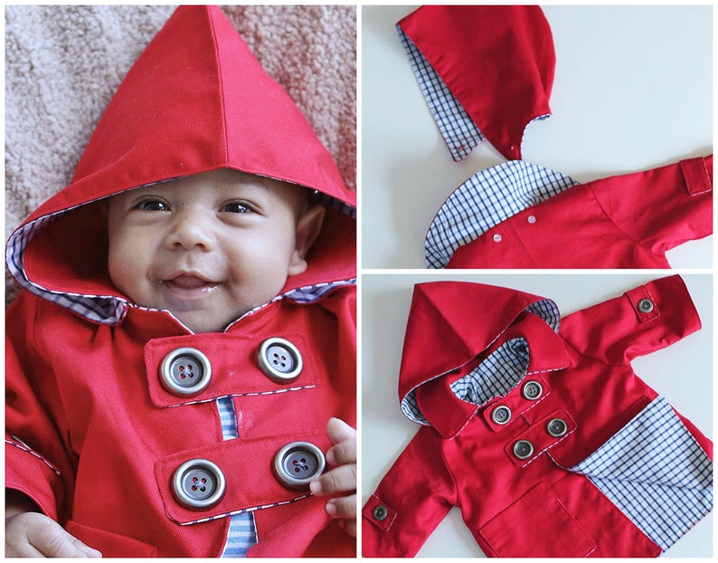 WITTY Boy Girl Jacket HAT Kids Baby Jacket pattern Pdf Etsy