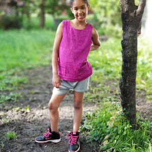 Bundel PEPPY Top en Shorts voor jongens en meisjes Pdf naaipatroon / UNISEX / Geweven Jersey / Baby Peuter Top preemie tot 10 jaar afbeelding 4