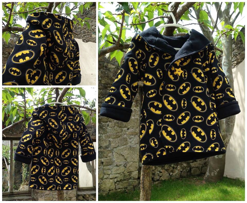 Kids hooded jacket multicolored geometric pattern main image 1