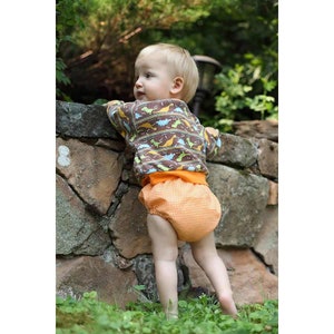 LITTLE BEAR Diaper Cover sewing pattern Pdf, Woven and Knit, preemie up to 4 years image 3