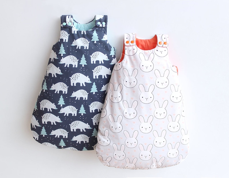 MY NEST Sleep Sack pattern Pdf sewing, Swaddle sack, Woven and Jersey Knit Sleeping bag, Baby Shower Gift Baby and Toddler newborn 4 years image 1