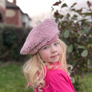 BONNIE WEE Beret Hat sewing pattern, Reversible, preemie 10 years, Woven and Knit image 5