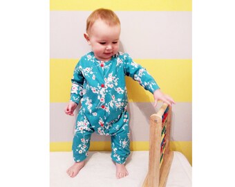 CATNAP Baby Boy and Girl Romper pattern Pajamas pattern,  Jersey AND Woven Romper Onesie, toddler, newborn up to 4 years, Instant Downlad