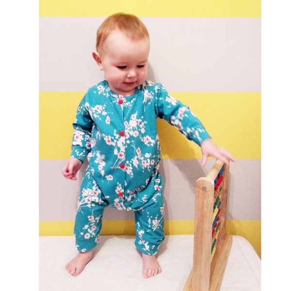 CATNAP Romper sewing pattern PDF,  Jersey and Woven