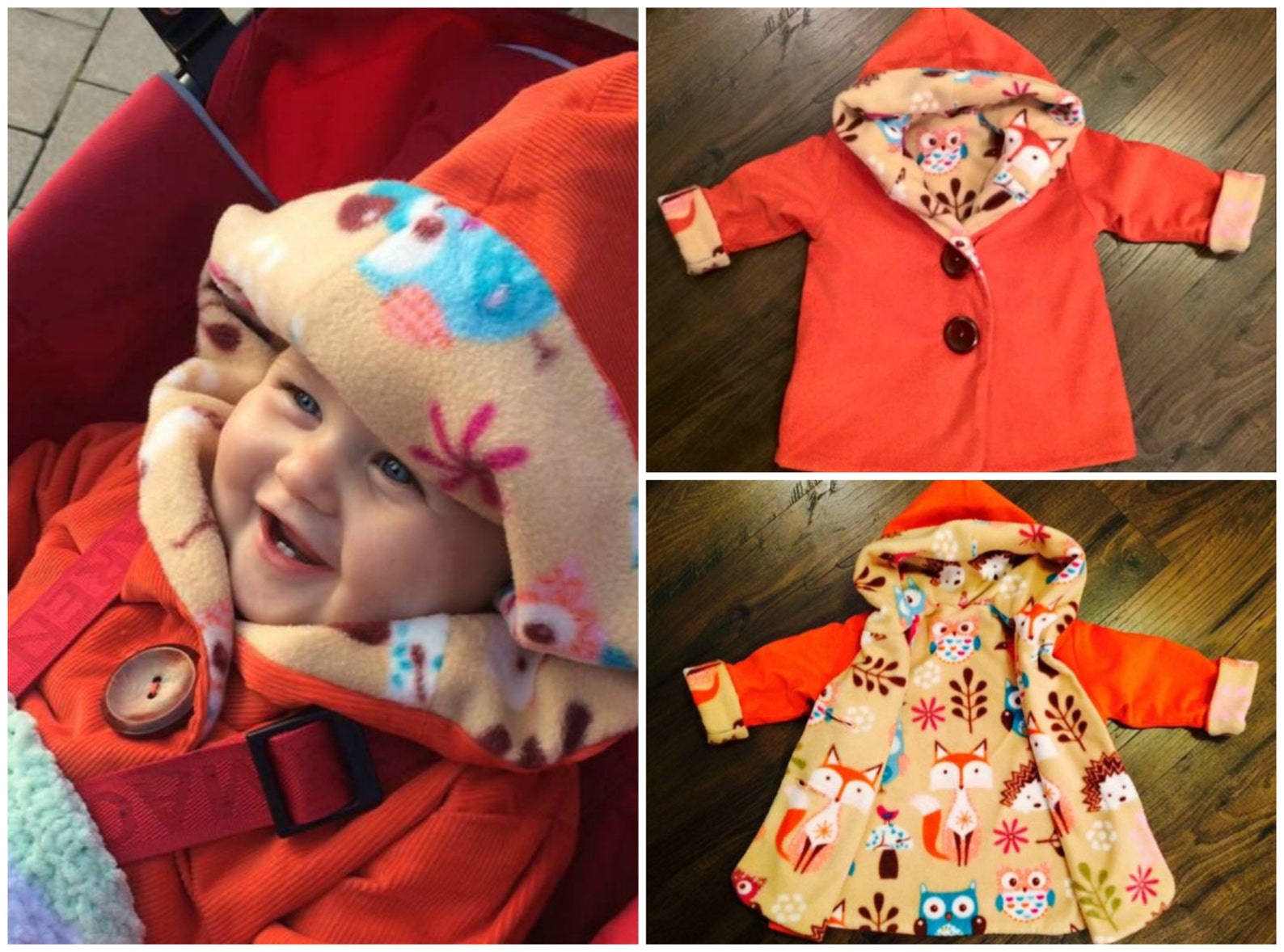 Hooded Jacket Pattern Pdf Sewing REVERSIBLE Woven and Etsy