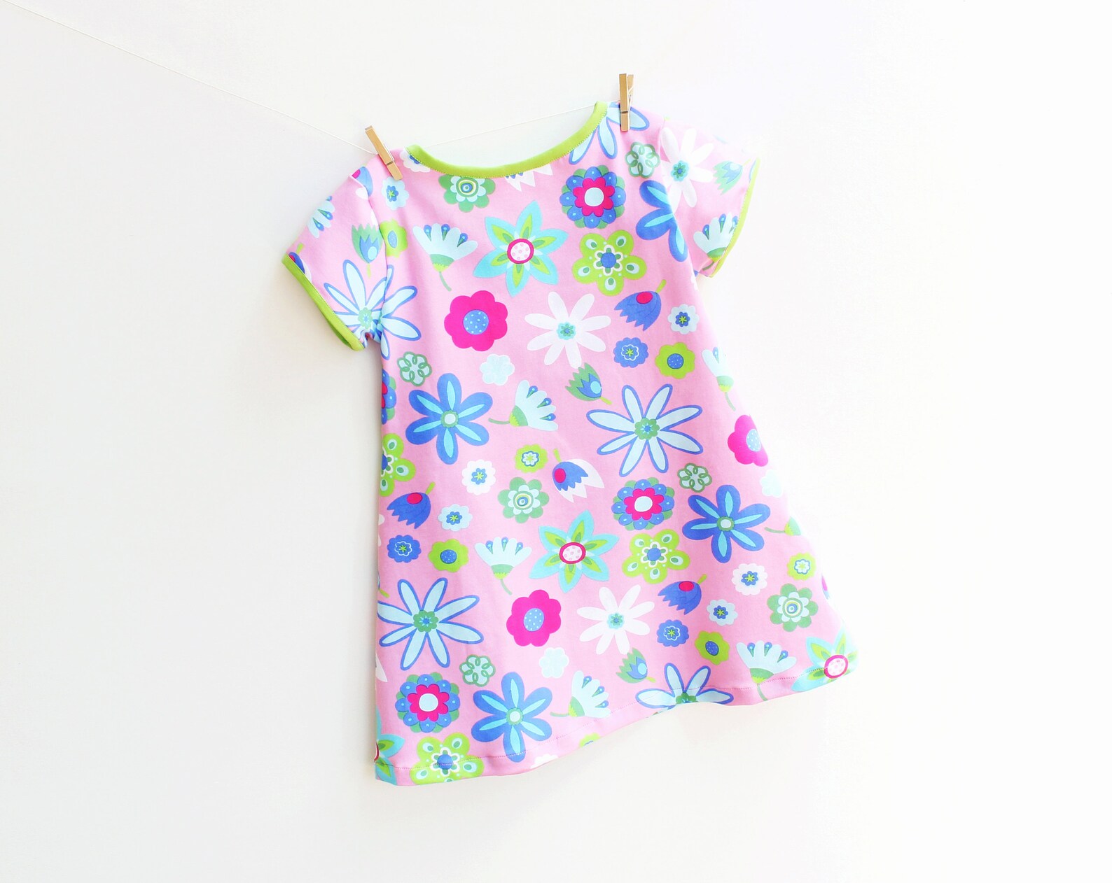 COLLEEN Girl Dress pattern Pdf sewing Easy Knit Jersey Dress Etsy