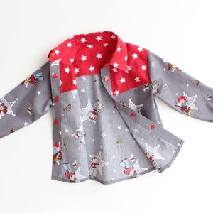 Boy Girl Shirt, YOKE Shirt Children Shirt Toddler Baby Shirt pattern Pdf sewing , Long and Short Sleeve, newborn up to 10 years image 4