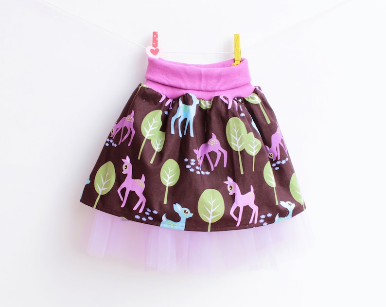 Girl Baby Girl Skirt Sewing Pattern Pdf WOODLAND Tulle Skirt Etsy